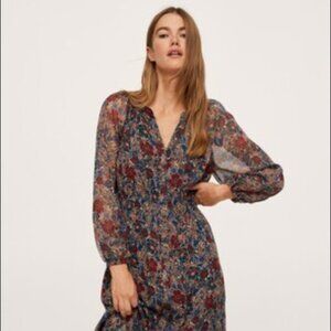 Mango floral Dress Size 2